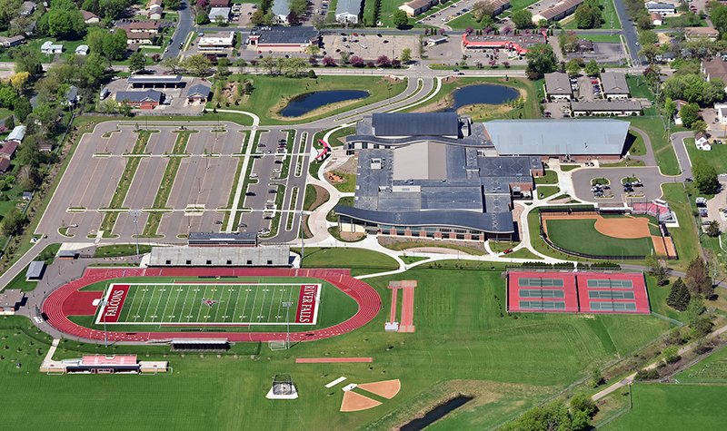 Uw River Falls Campus Map Uw-River Falls Falcon Center - Architecture - Ayres