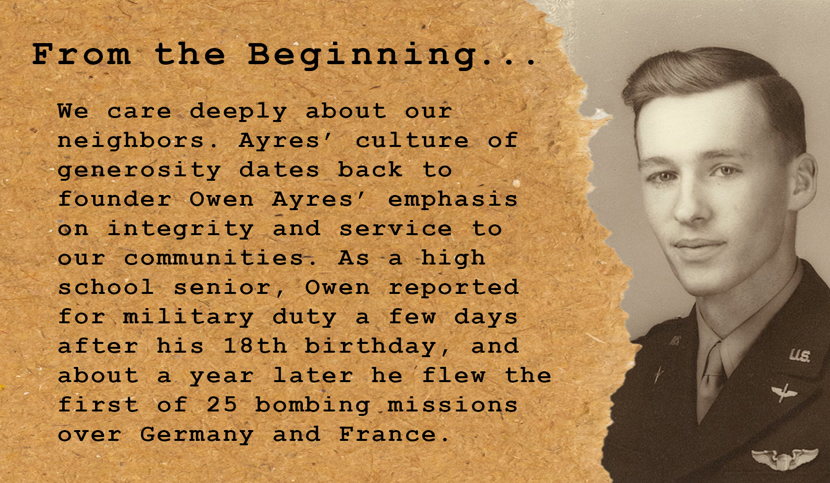 Background information on Ayres founder