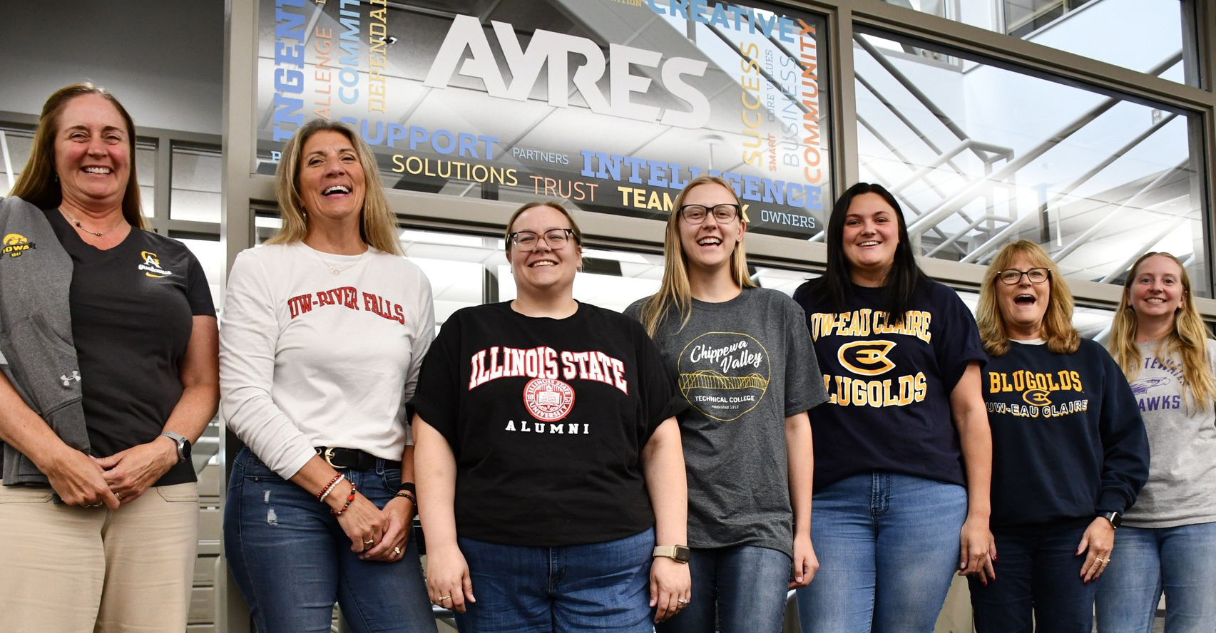 Group of Ayres Staff Smiling