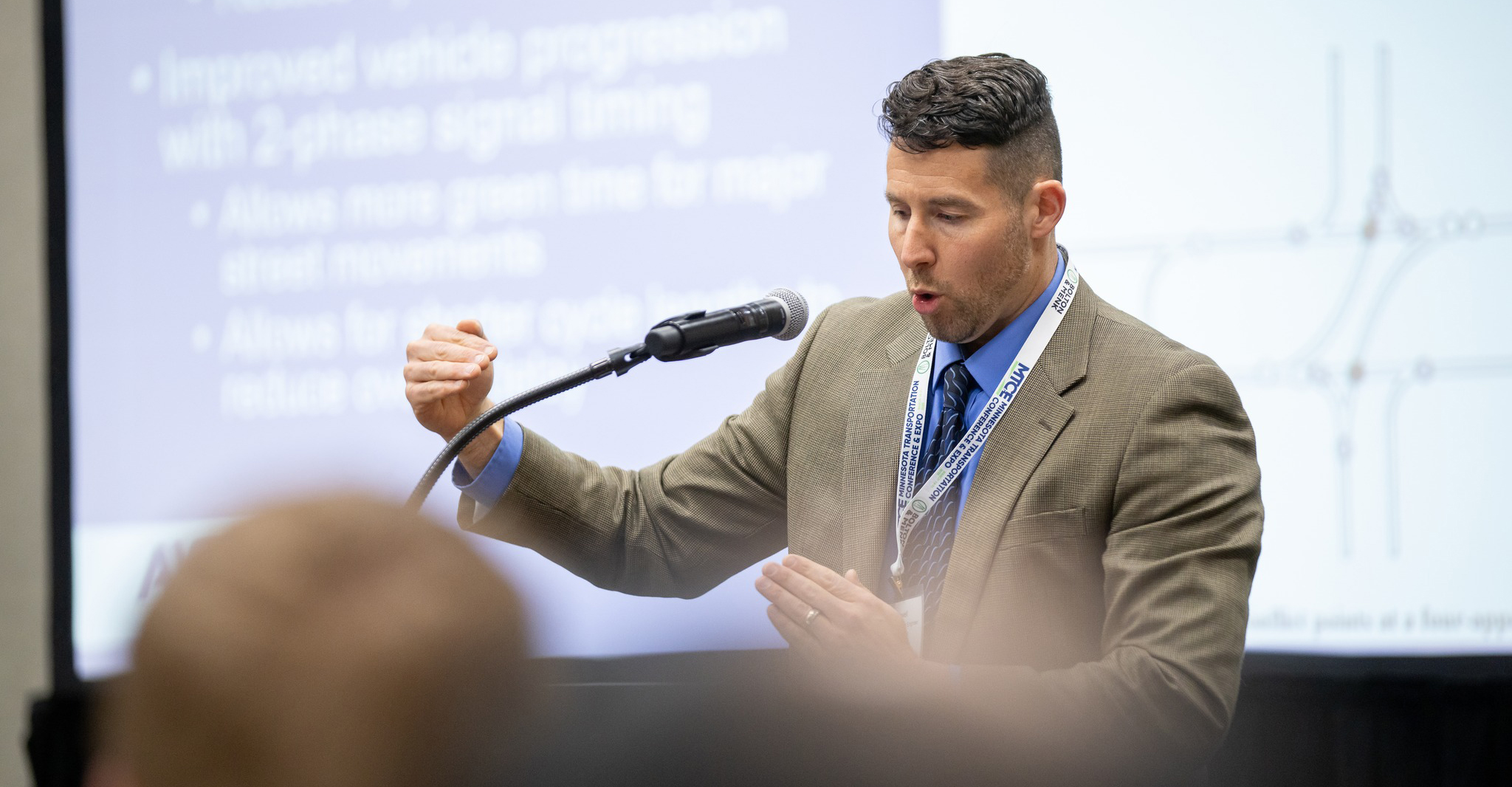 Ayres employee giving a presentation