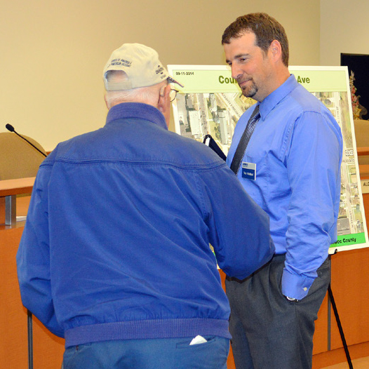 Ayres transportation staff engaging public.