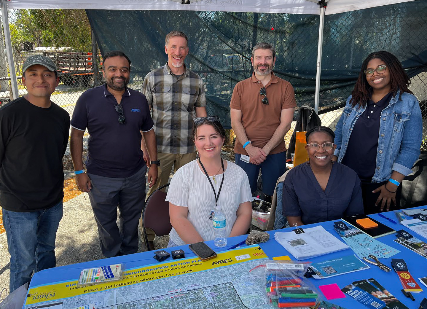 Ayres planning staff at public engagement event.