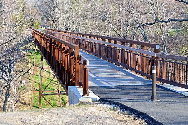 Fox Point Pedestrian Bridge-side view