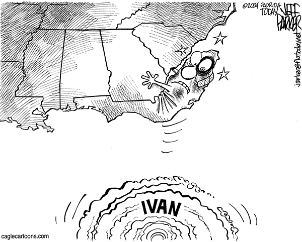 Hurricane Ivan cartoon