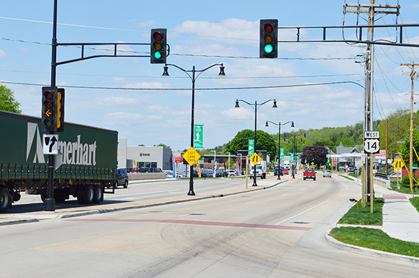 traffic light intersection