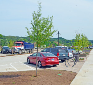 Back-in angle parking