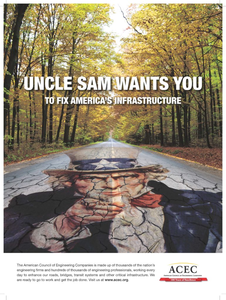 ACEC Uncle Sam for Infrastructure Ad