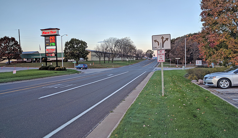 Road diet example.