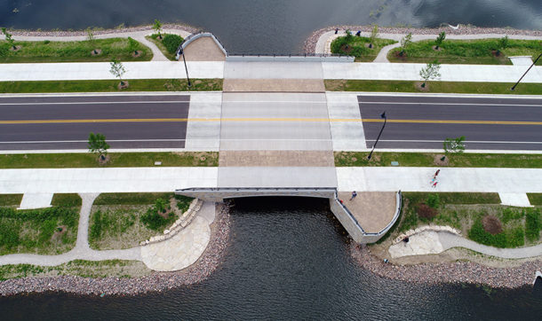 Grand Avenue Half Moon Lake Bridge, Eau Claire, WI