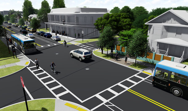 Rendering of Columbus Drive intersection in Tampa FL