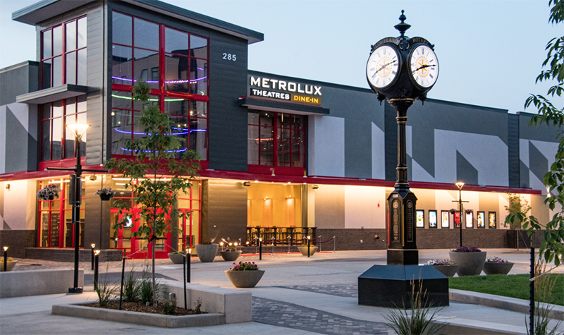Metrolux theatres located adjacent to Foundry Plaza Loveland Colorado