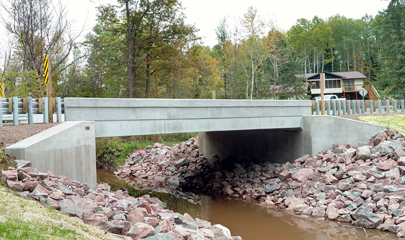 Bridge along CTH E in Wisconsin. 