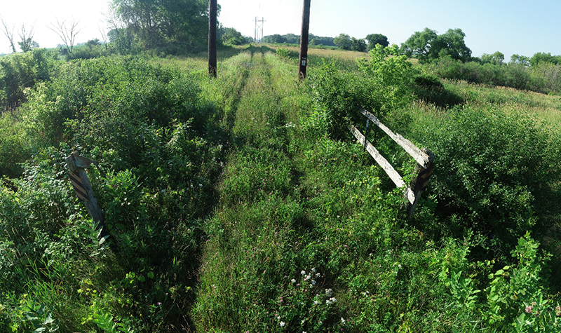 A ground-based 360° clearly shows the hazards to work crews posed by this crossing