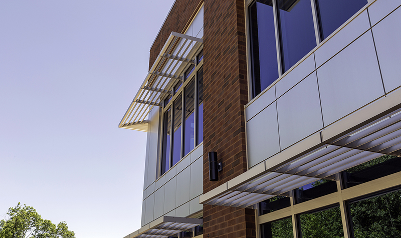 Exterior shot of building facade