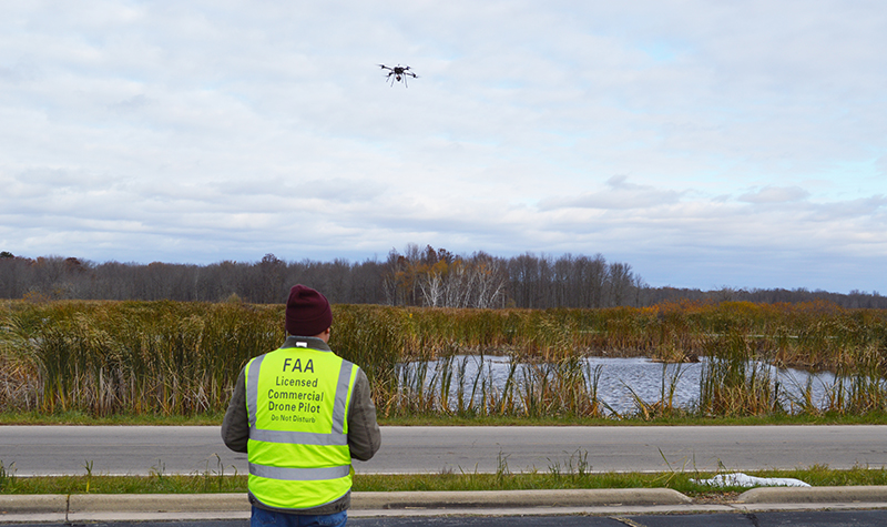 Paul flying lidar drone