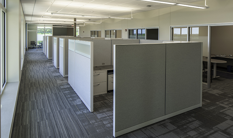 Example of office cubicles