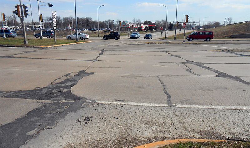 Example photo of road that needs repair