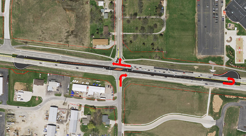 Example of a R-CUT Intersection