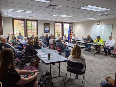 Example photo of public meeting.