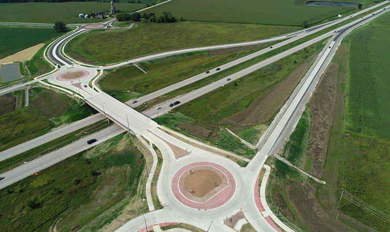 IH 39/90 and USH 12/18 Interchange in Dane County Wisconsin