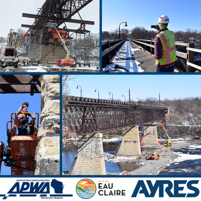 Group of photos of the Eau Claire High Bridge