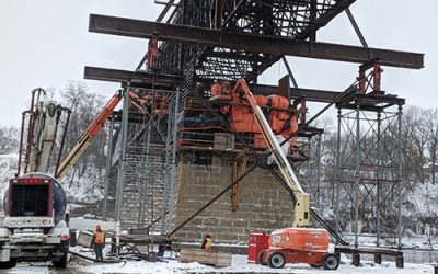 Shoring Towers and Pier Repairs Eau Claire High Bridge